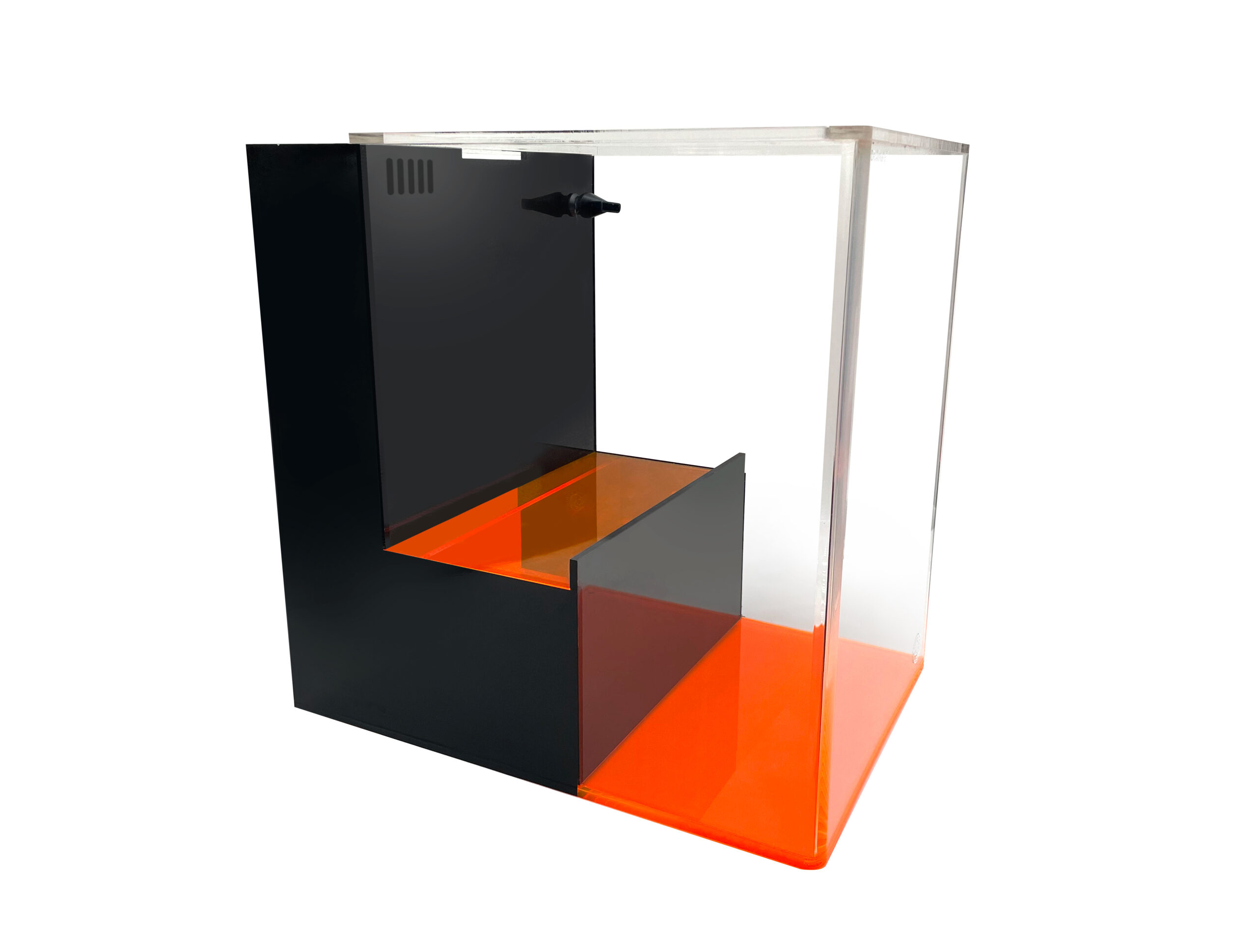 Deskmate MARIANA compact acrylic aquarium, front view
