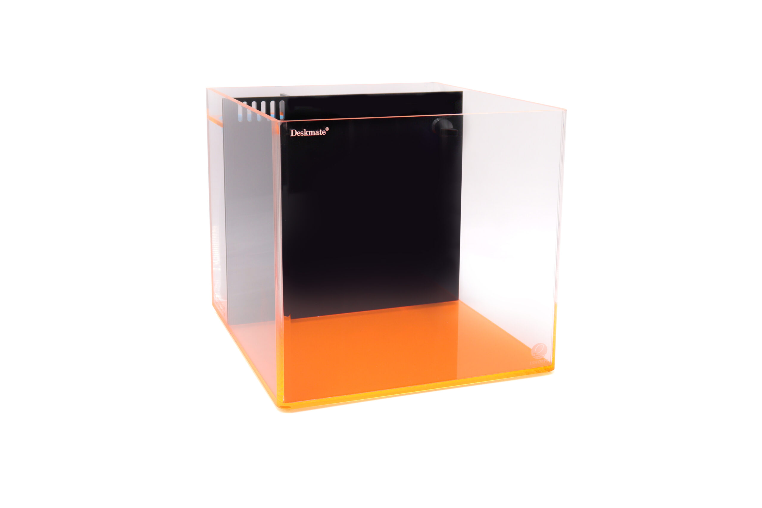 Deskmate CLASSIC compact acrylic aquarium, front view